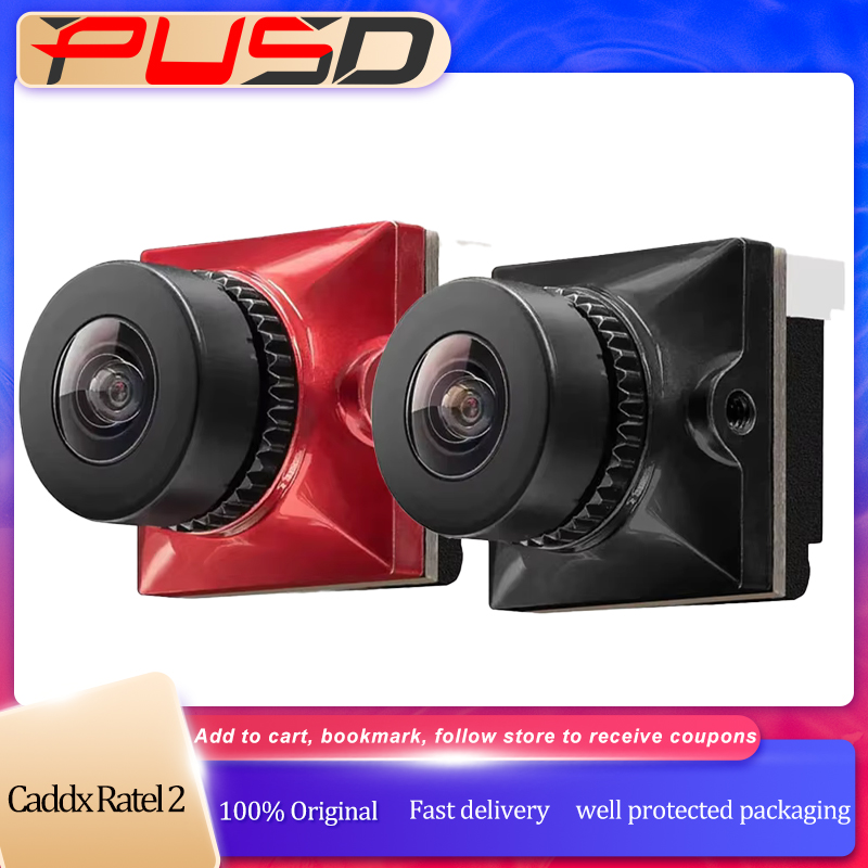 Drone Camera Lens - CADDX Ratel 2 StarlightナイトビジョンFPVカメラ、1200TVL 2.1mmレンズ 4.5-36Vマイクロカメラ