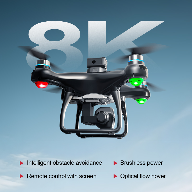 Drone Camera Professional - Bexine New Z3 GPSドローン、4.3インチスクリーン、5G WIFI FPV、プロ仕様デュアル8K