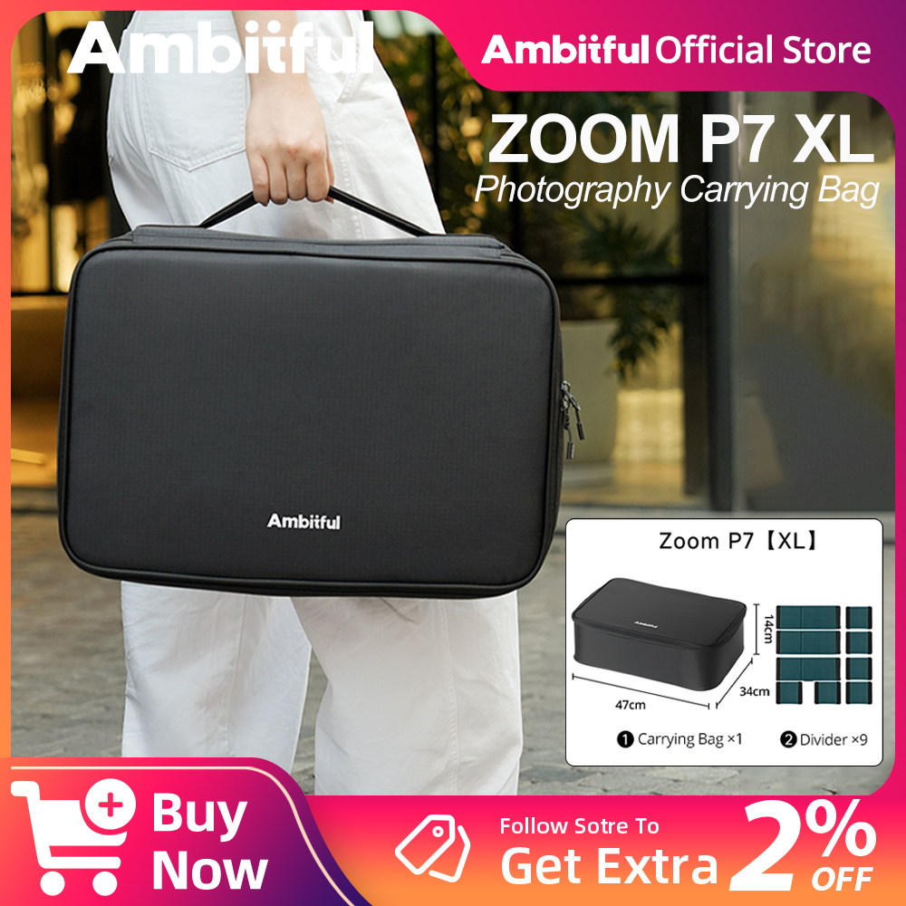 Drone Camera Lens - Ambitful ZOOM P7II XL 写真撮影用収納バッグ 旅行バッグ