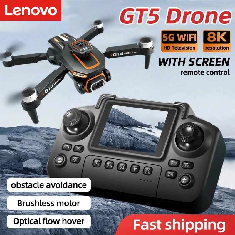Drone Camera Wide Angle - Lenovo GT5ミニドローン 4K HDデュアルレンズ広角空撮 8K撮影 5G