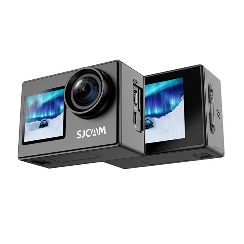 Drone Camera Action - デュアルスクリーン-SJ4000 SJCAM ヘルメットカメラ デュアルディスプレイ 4K30FPSWIFI ウルトラHDカメラ