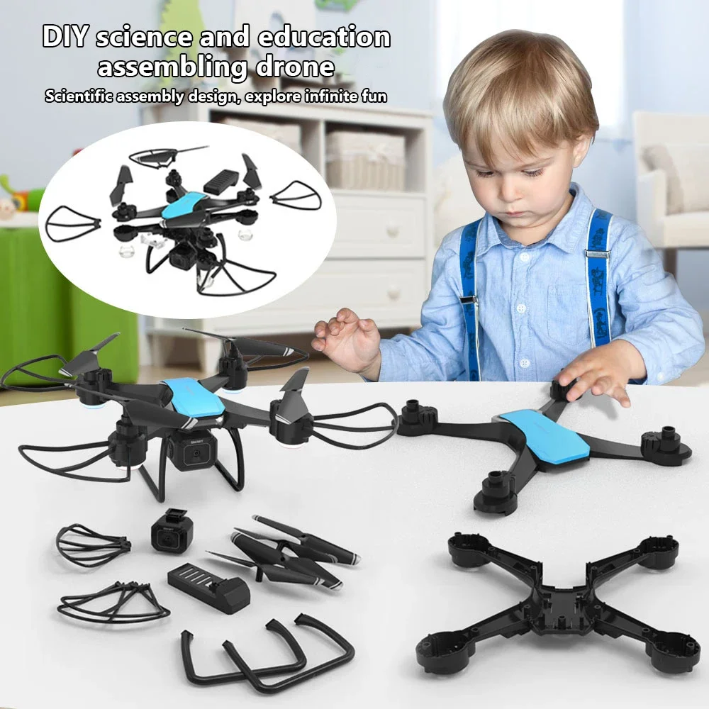 Drone Camera 4K - JJRC H108 DIY 教育用組み立てミニドローン インタラクティブトレーニング 定高度