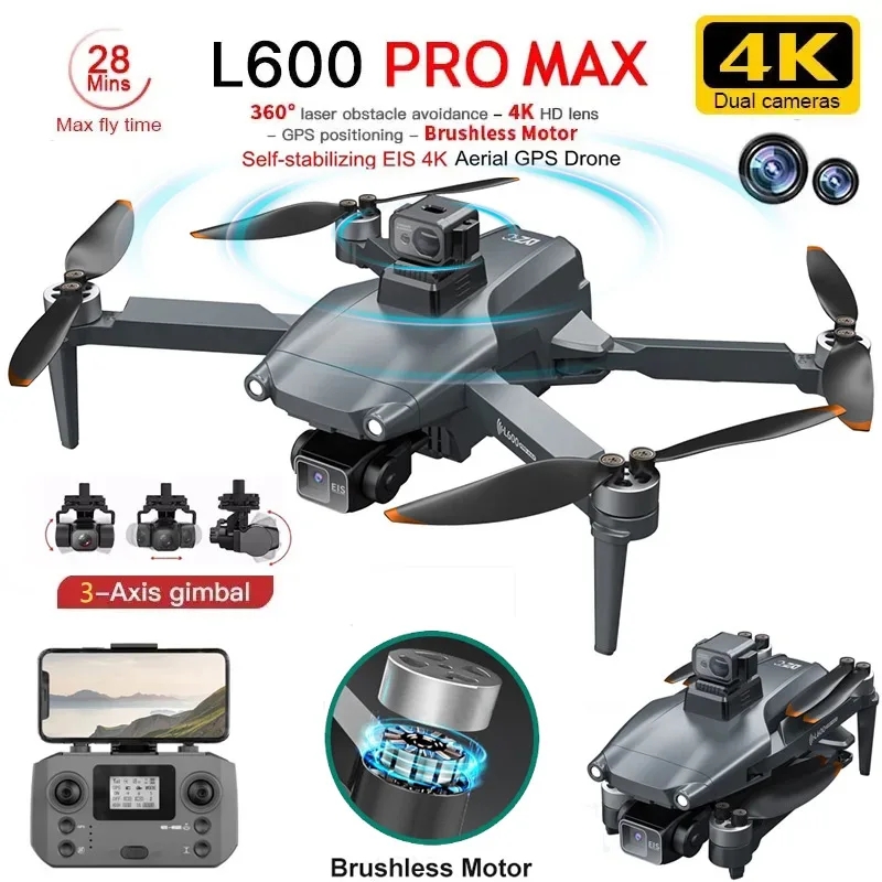 Drone Camera Professional - L600 プロマックス GPS ドローンプロフェッショナル 4K 3