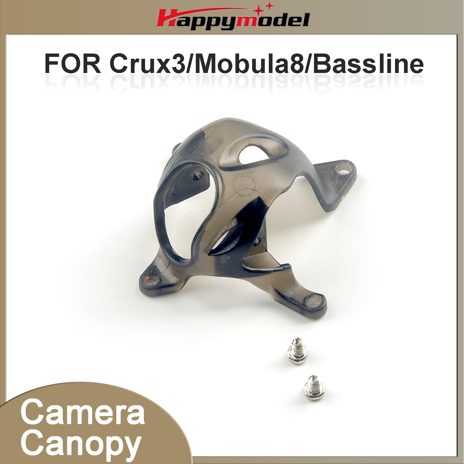 Drone Camera Case - Happymodel RC FPV Crux3 カメラ保護キャノピーカバー 調整可能な角度のキャノピー