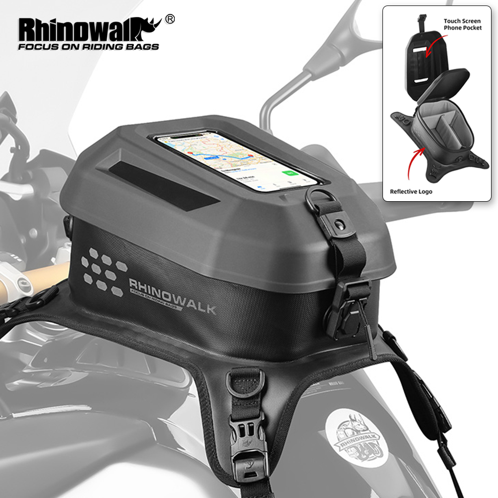 Rhinowalk タッチスクリーンオートバイタンクバッグ  - Drone Camera Waterproof のレビューと価格