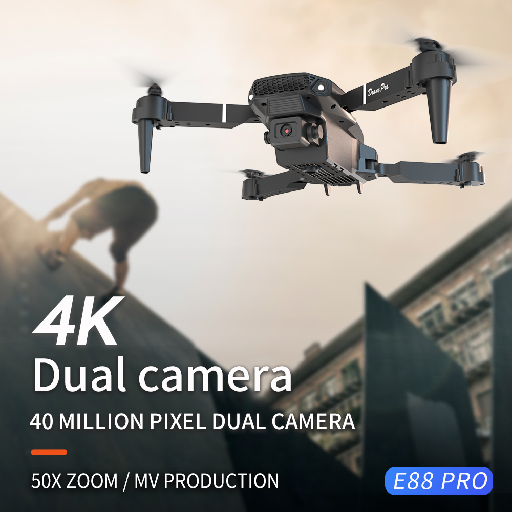 2026年新型 E88 プロ仕様 HD 4K RCドローン  - Drone Camera Wide Angle のレビューと価格