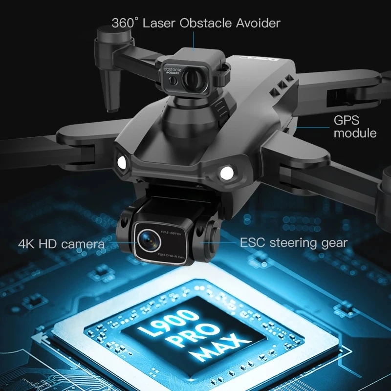 L900 Pro MAX GPS ドローン 4K プロフェッ - Drone Camera Wide Angle のレビューと価格