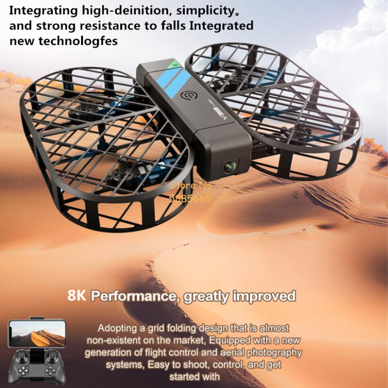 8K HD カメラ 360 °   保護オプティカルフローロ - Drone Camera 4K のレビューと価格