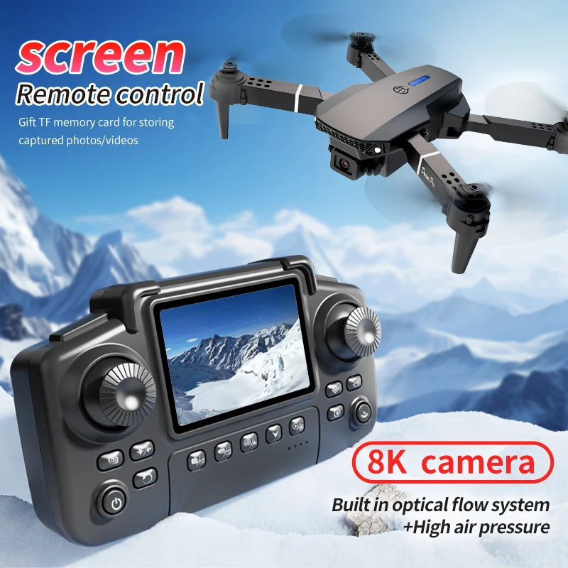 プロフェッショナル E88 プロドローン スクリーン付き 8 - Drone Camera Professional のレビューと価格