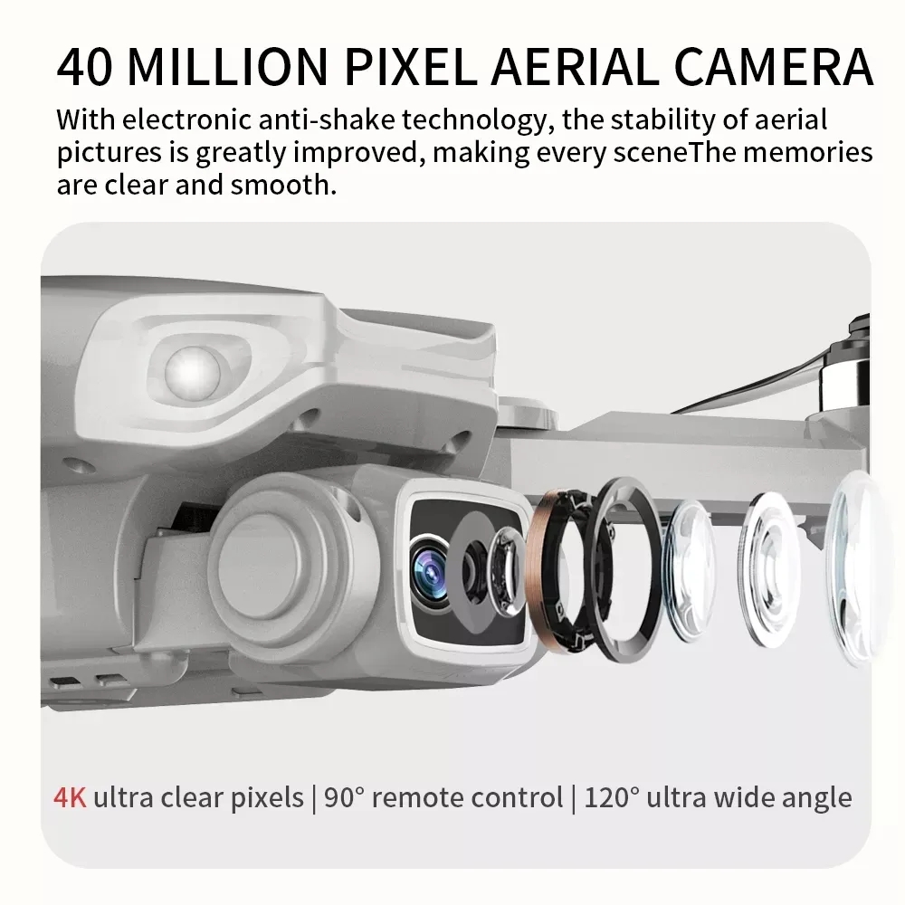 折りたたみ式ブラシレスドローンl900プロ,GPS, 4k, - Drone Camera Professional のレビューと価格