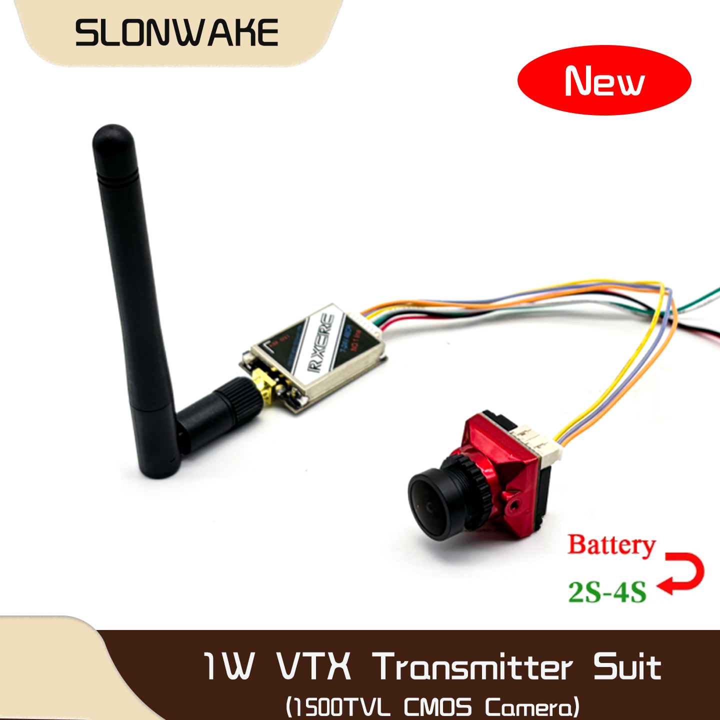 SLONWAKE 5.8G 48CH 1W VTX 100/ - Drone Camera Lens のレビューと価格