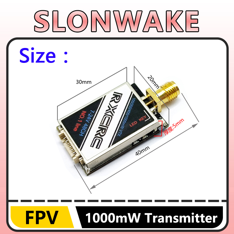 SLONWAKE 5.8G 48CH 1W VTX 100/ - Drone Camera Lens のレビューと価格