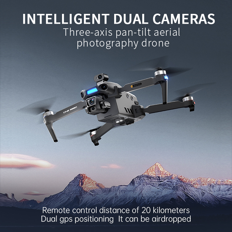 2026年新型8Kデュアルカメラドローン、5.5インチ大型ス - Drone Camera With Gimbal のレビューと価格