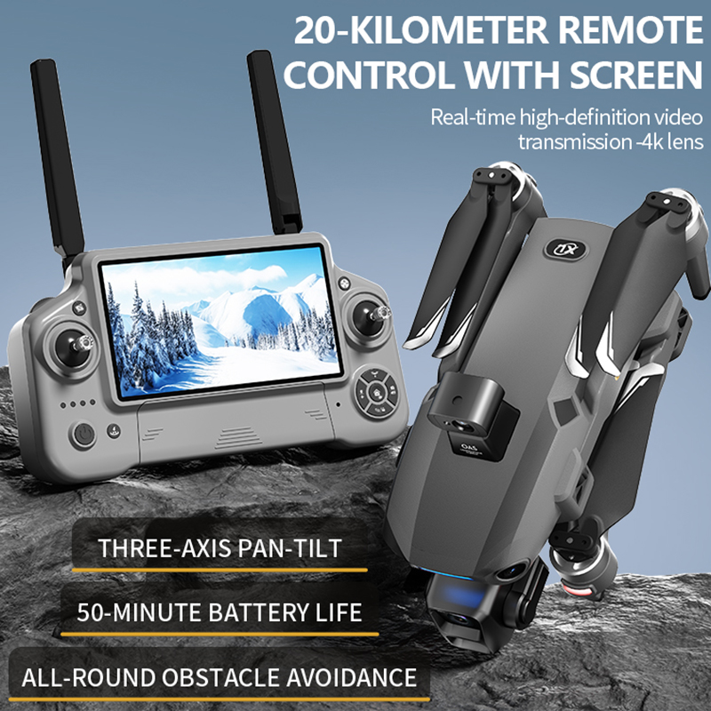 2026年新型8Kデュアルカメラドローン、5.5インチ大型ス - Drone Camera With Gimbal のレビューと価格