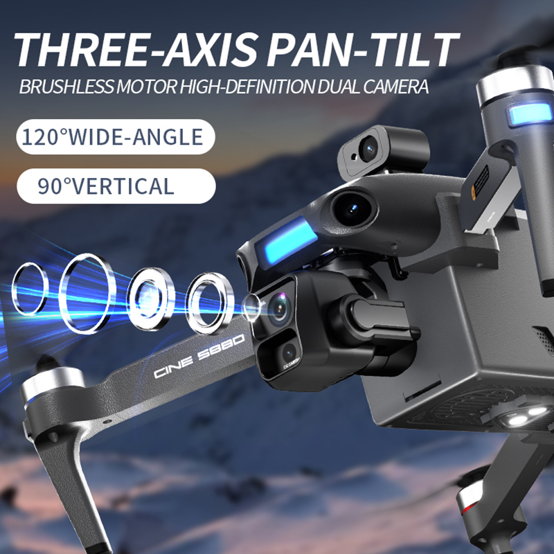 2026年新型8Kデュアルカメラドローン、5.5インチ大型ス - Drone Camera With Gimbal のレビューと価格