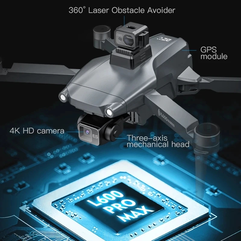 L600 プロマックス GPS ドローンプロフェッショナル  - Drone Camera Professional のレビューと価格