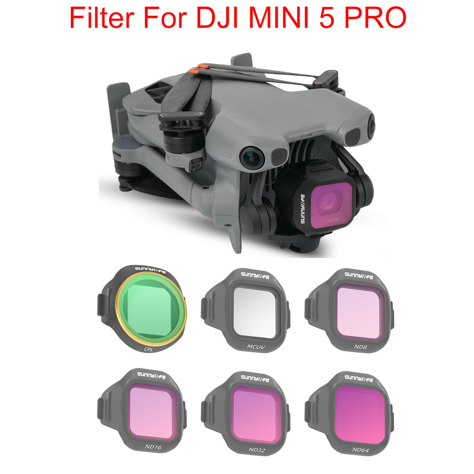 DJI Mini 5 Pro用ドローンフィルター フィルター - Drone Camera Filter のレビューと価格