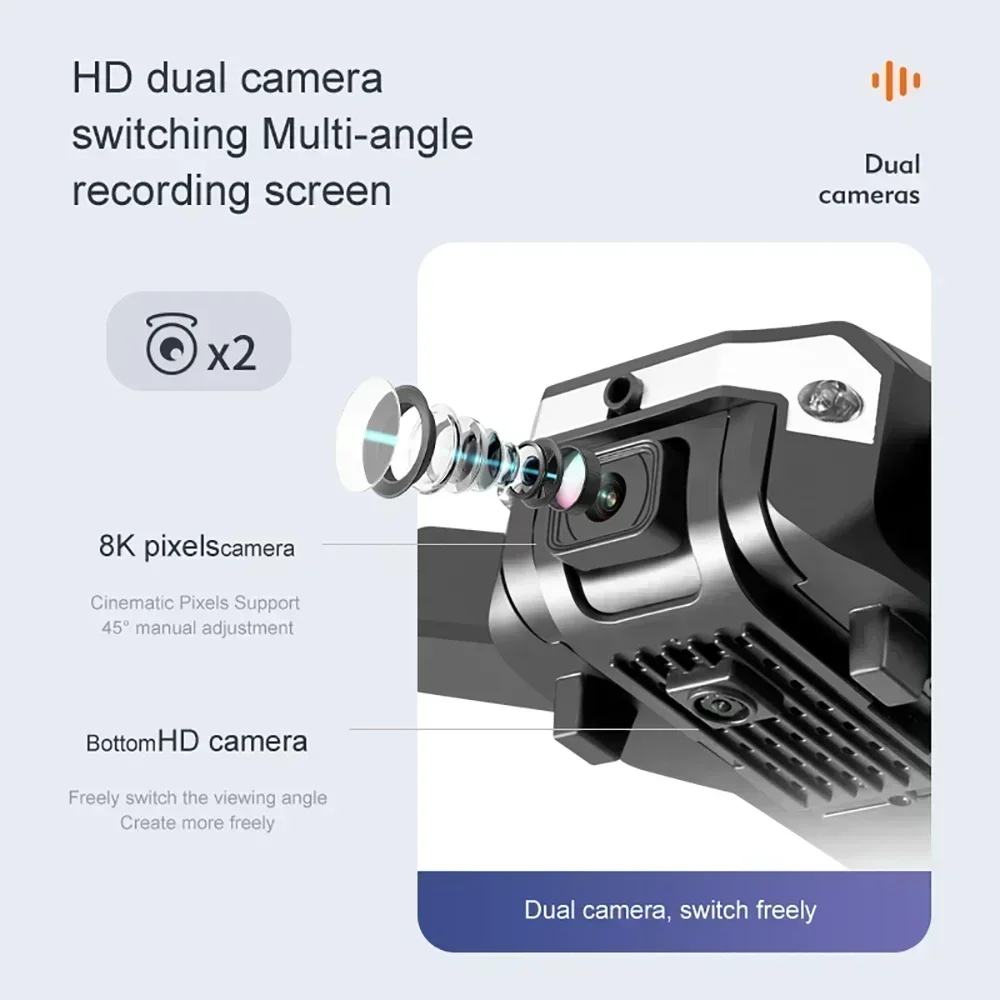 G6 Pro 8Kデュアルカメラドローン、5G GPS 5K - Drone Camera Professional のレビューと価格