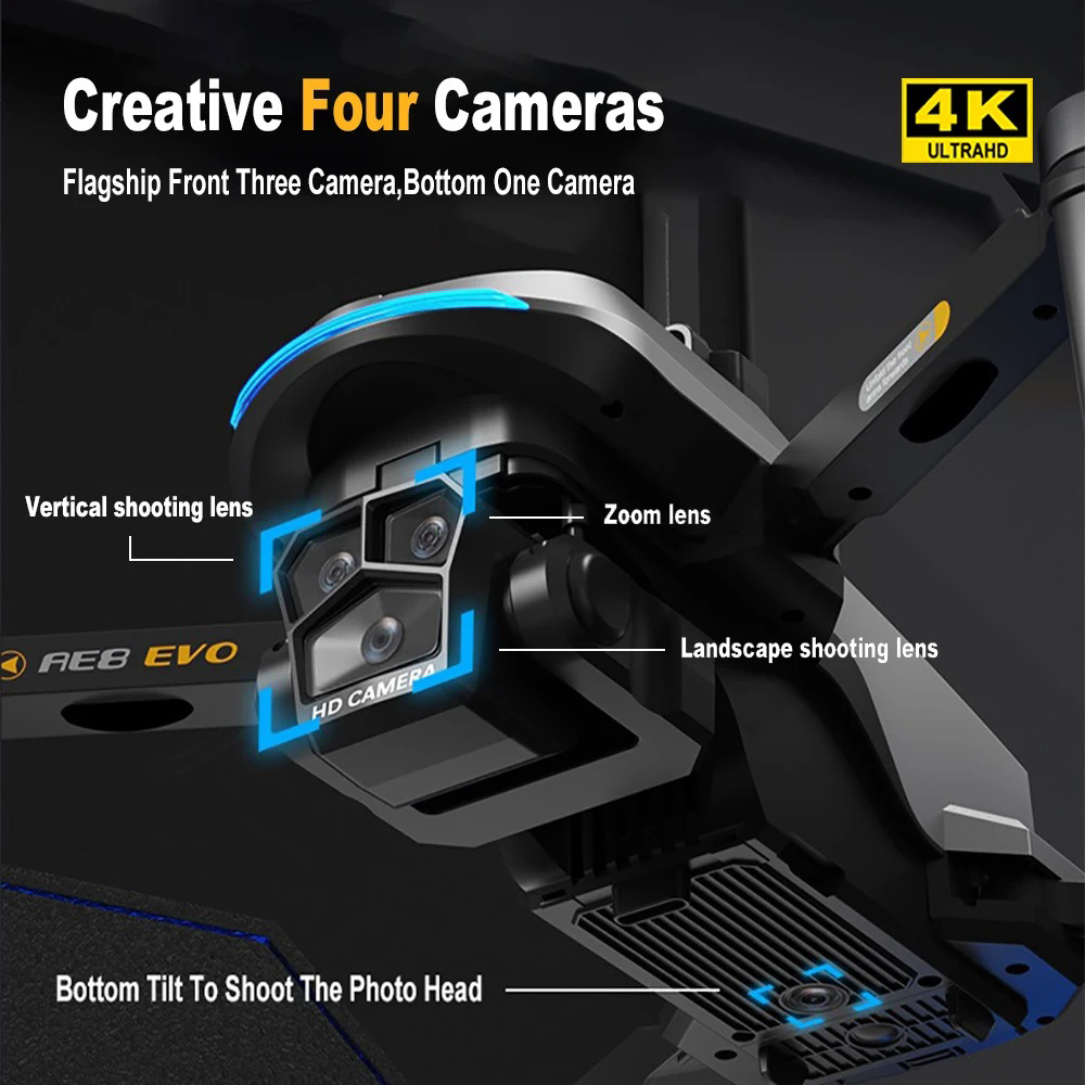AE8 EVO ドローン 4K プロフェッショナル 5G G - Drone Camera Night Vision のレビューと価格