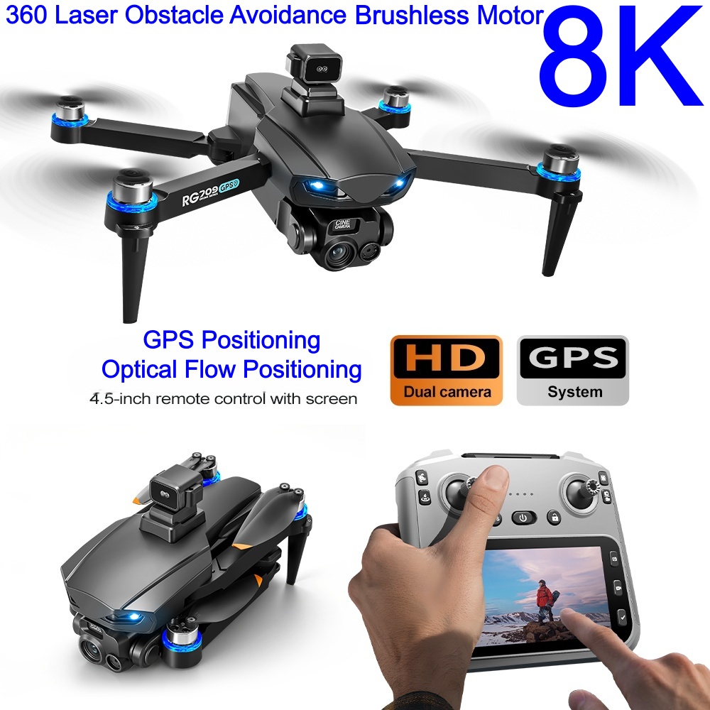 新型8Kドローン HDカメラ搭載 レーザー障害物回避 4.5 - Drone Camera 4K のレビューと価格