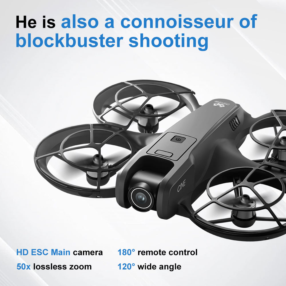V666折りたたみ式ミニドローン4Kデュアルカメラブラシレス - Drone Camera 4K のレビューと価格