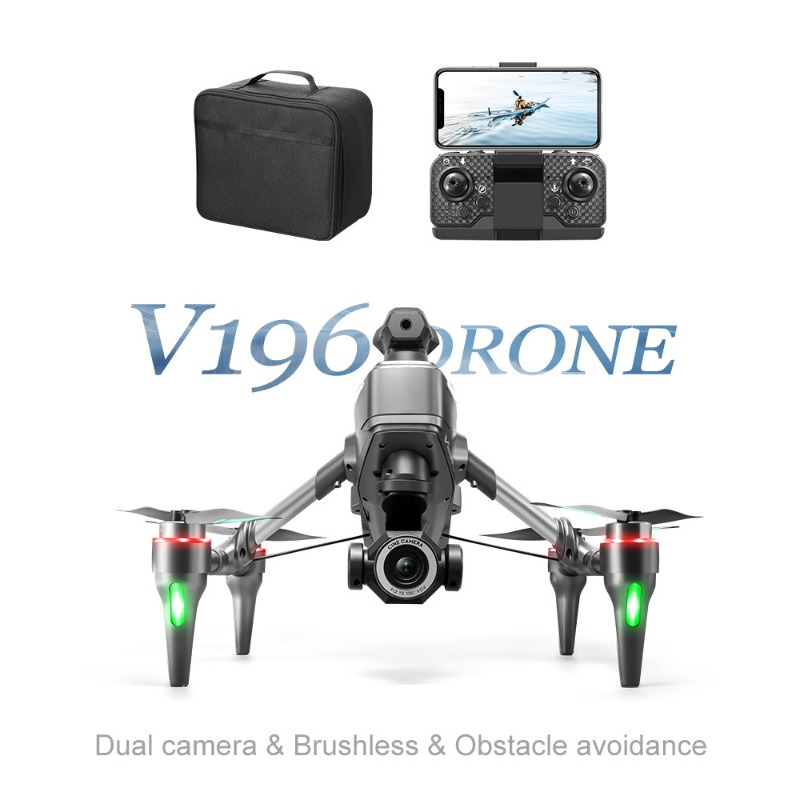 2025 V196 自動障害物回避ドローン 8K HDカメラ - Drone Camera With Gimbal のレビューと価格