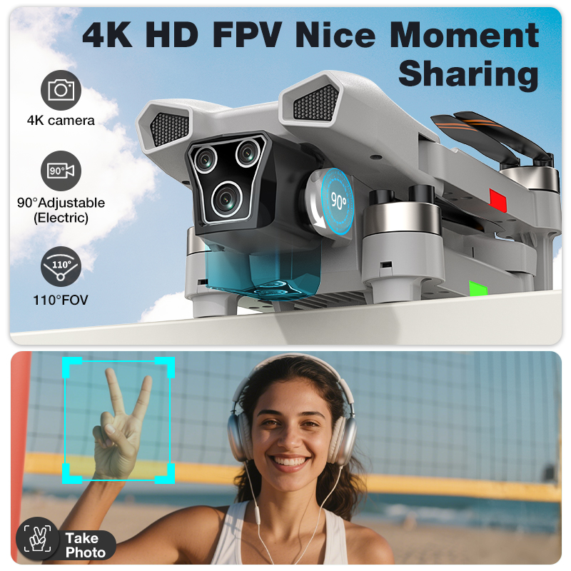 新型ホットL017プロドローン ブラシレス 3Dロール 36 - Drone Camera Professional のレビューと価格