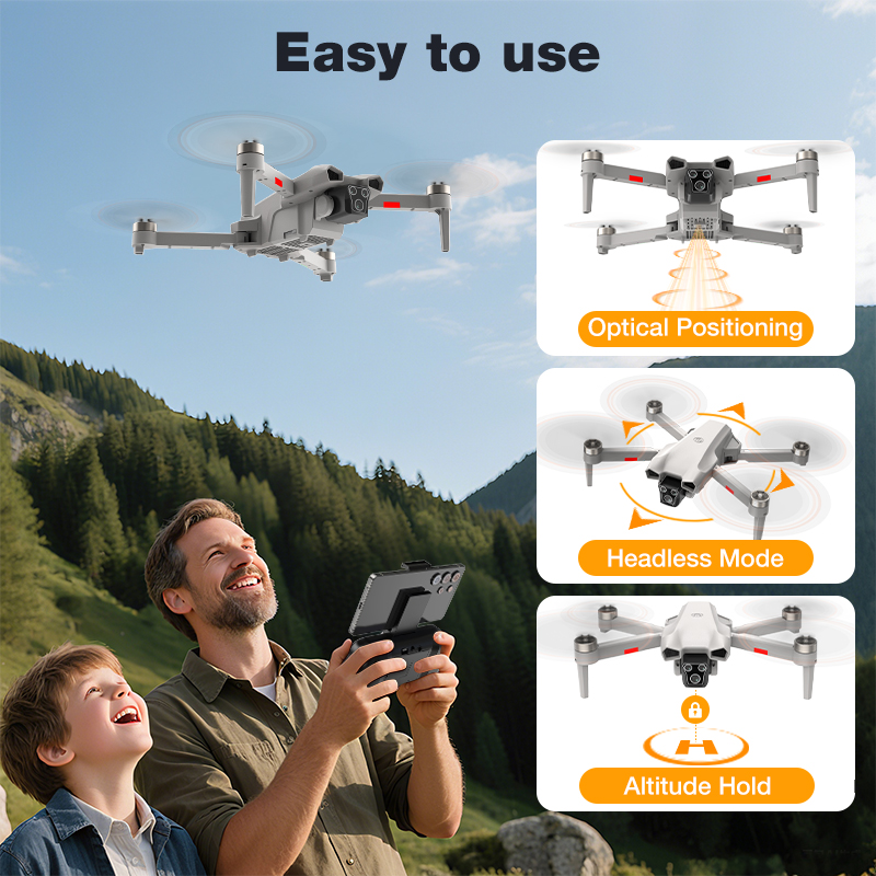 新型ホットL017プロドローン ブラシレス 3Dロール 36 - Drone Camera Professional のレビューと価格
