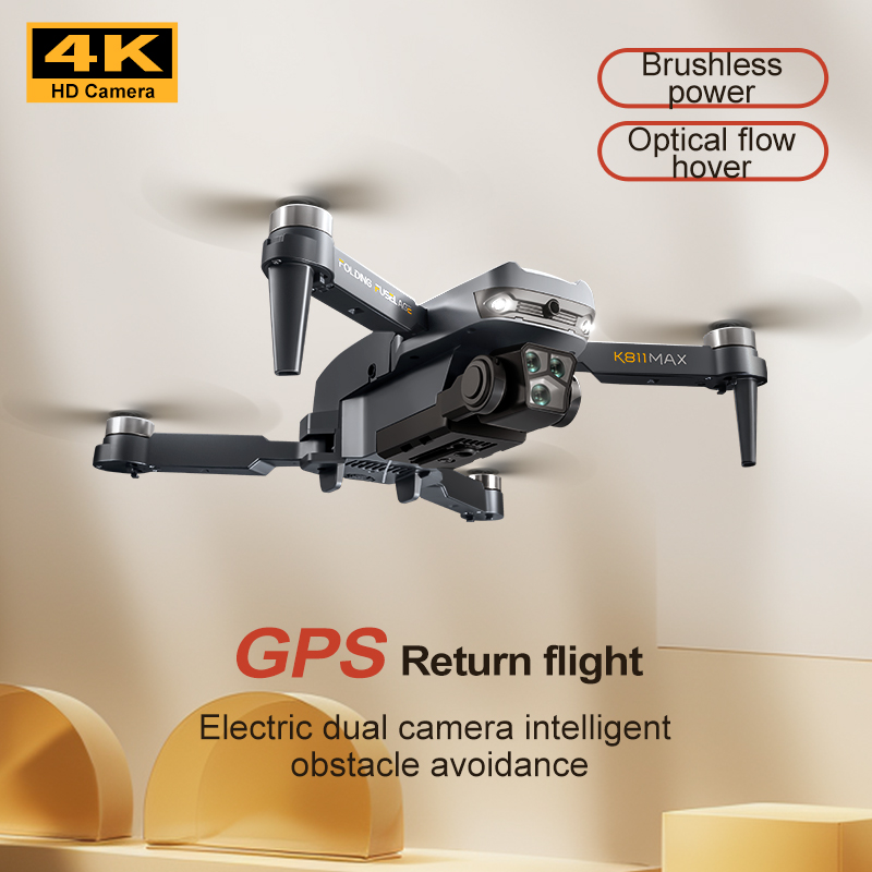 K811MAXクアッドコプタードローン：ブラシレスモーター、 - Drone Camera 4K のレビューと価格