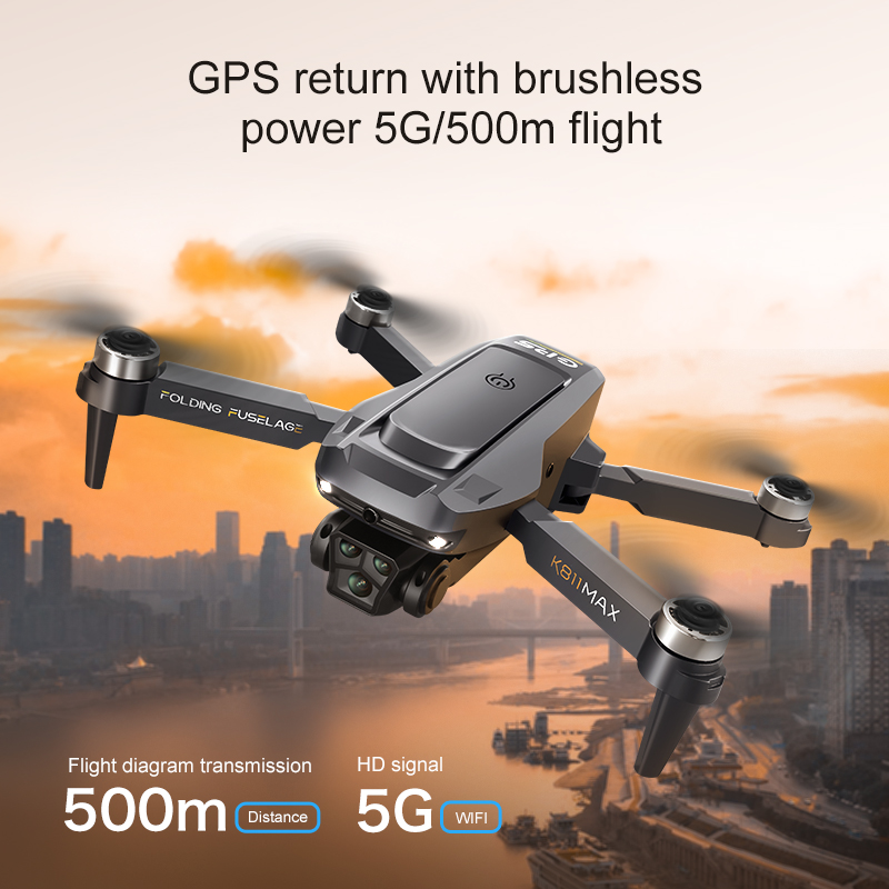 K811MAXクアッドコプタードローン：ブラシレスモーター、 - Drone Camera 4K のレビューと価格
