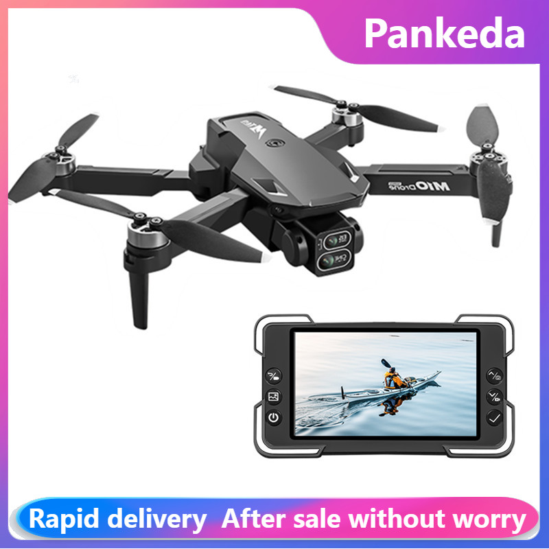 M10カメラドローン、画面付きリモコン、デュアルカメラ、オプ - Drone Camera With Gimbal のレビューと価格